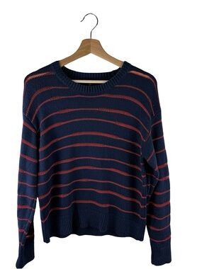 Rag & Bone Women’s Penn Sweater Red Navy Size Medium